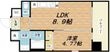写真：プレジオ布施ASIAN14階の間取図