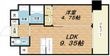 写真:プレジオ布施ASIAN 11階1102の間取図