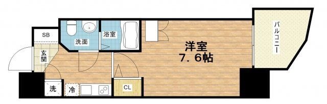 拡大写真:セレニテ堺筋本町リアン 2階203の間取り