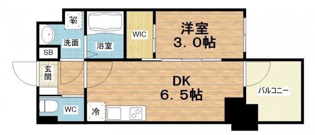 拡大写真:セレニテ堺筋本町リアン 9階905の間取り