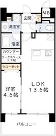 グランヴィラッセ北梅田の間取図