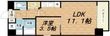 プレサンス堺筋本町エグゼブランの間取図