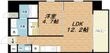 プレジオ天神橋ASIANの間取図