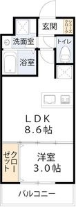AILE東中浜の間取図