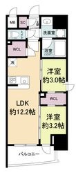 セレニテフラン難波の間取図