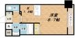 プレサンス心斎橋モデルノの間取図