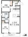 オーベル今里northの間取図