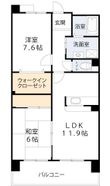 写真：メイビスタ大淀2階の間取図