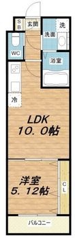 エスグランデ中崎町の間取図