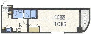 拡大写真:アーデン土佐堀 6階601の間取り