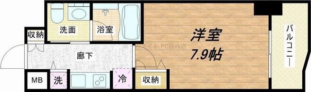 拡大写真:アーデン堺筋本町 4階406の間取り
