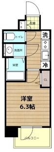 プレサンス京橋GREEN YARDアルミラの間取図