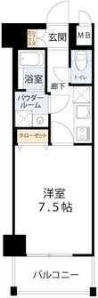 アスヴェル梅田WESTの間取図