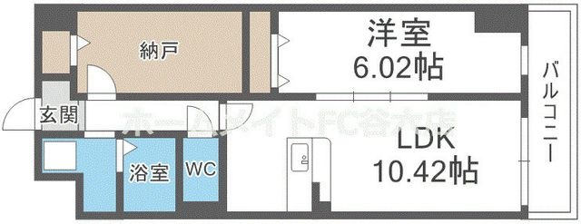 拡大写真:アーバンパーク新大阪 2階202の間取り