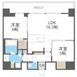 写真：S-RESIDENCE松屋町asence 11階1101の間取図