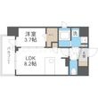 プランドール新北野の間取図