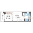 グランセジュール大国町の間取図