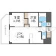 エスリードレジデンス ザ・グラン南堀江の間取図