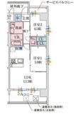 スプランディッド大阪ベイサイドDUEの間取図
