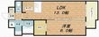 写真:プレサンス新町ウィズジョイ 6階604の間取図