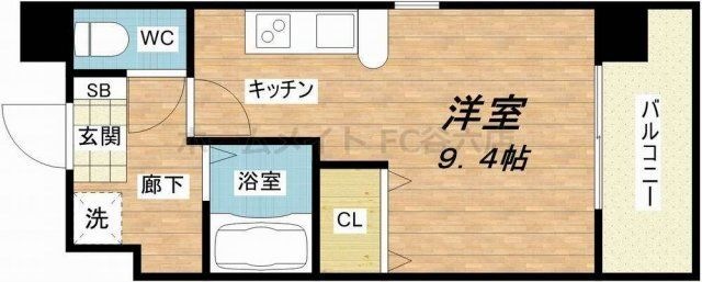 拡大写真:セゾンラトゥールMIYAKOJIMA 6階601の間取り