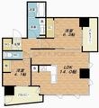クロスレジデンス大阪新町の間取図