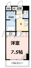 W.O.B.UMEDAの間取図