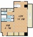 コスモリード谷町六丁目の間取図