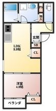 ベリッシモ蛍池の間取図