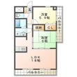 シティフラット中村の間取図
