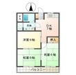 川方マンションの間取図