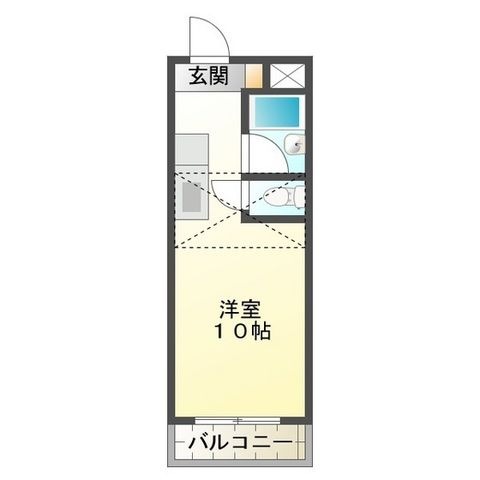拡大写真:ZERO1 2階202の間取り