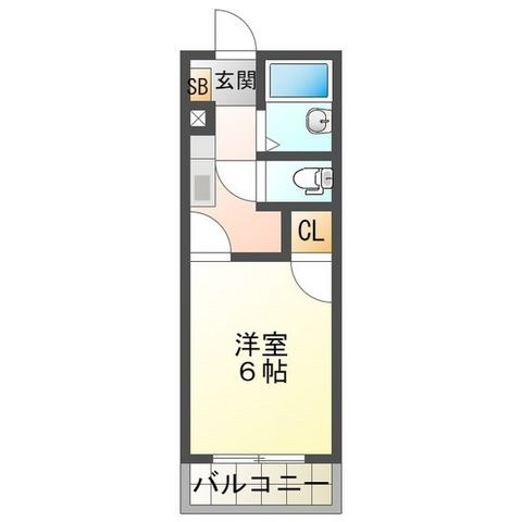 拡大写真:ビューハイツ桜田 4階403の間取り