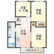 ハイツ奥山 Bの間取図