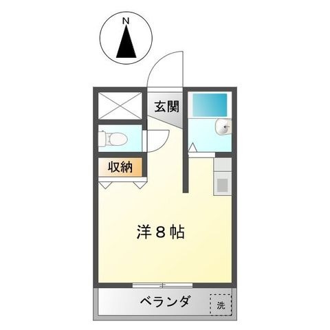拡大写真:ファーストステージ町屋 2階203の間取り