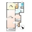 プラシード平和Bの間取図