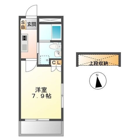 拡大写真:アーリーバードⅢ 3階301の間取り