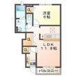 クレール Ⅱの間取図