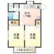 ハイツ　ワンプラム　A棟の間取図