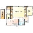 津市一身田平野貸家の間取図