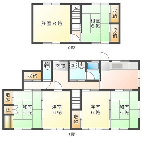 拡大写真:南新町戸建 1階1の間取り