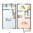 270ガレージの間取図