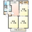 ハイツレインボー Bの間取図