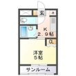 バスティード西浜田の間取図