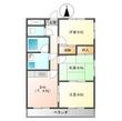 クレアールAZUMAの間取図