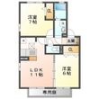 ジュリエッタ Bの間取図