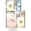グラティチュード Eの間取図
