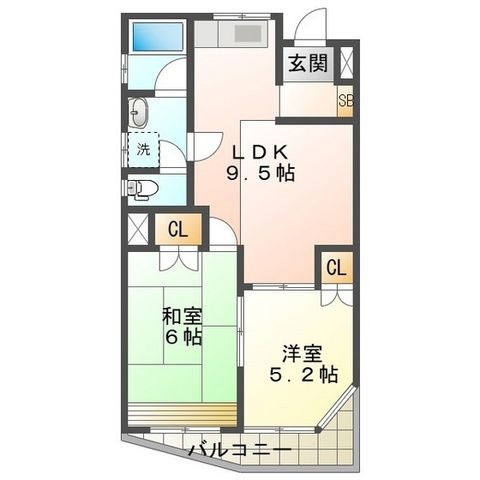 拡大写真:下田ビル 3階301の間取り
