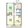 アイハイツB棟の間取図