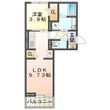 アイティーオーD-room東新町 東館の間取図